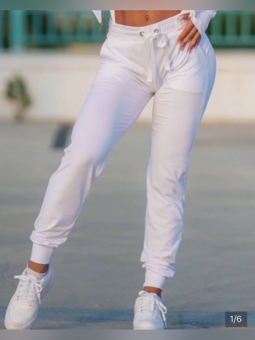 Bombshell Sportswear White Joggers